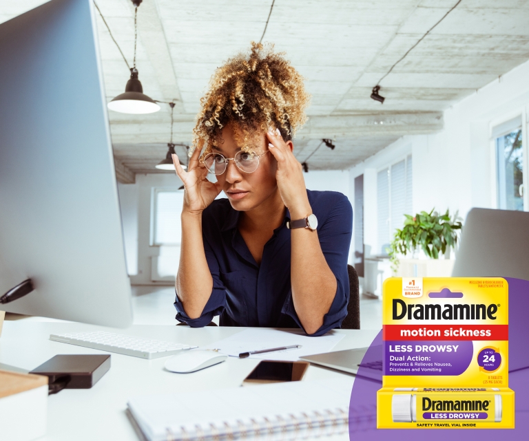 Screen Landing Page Dramamine